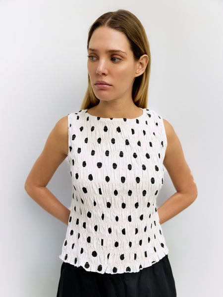 The Natalie Smocked Top