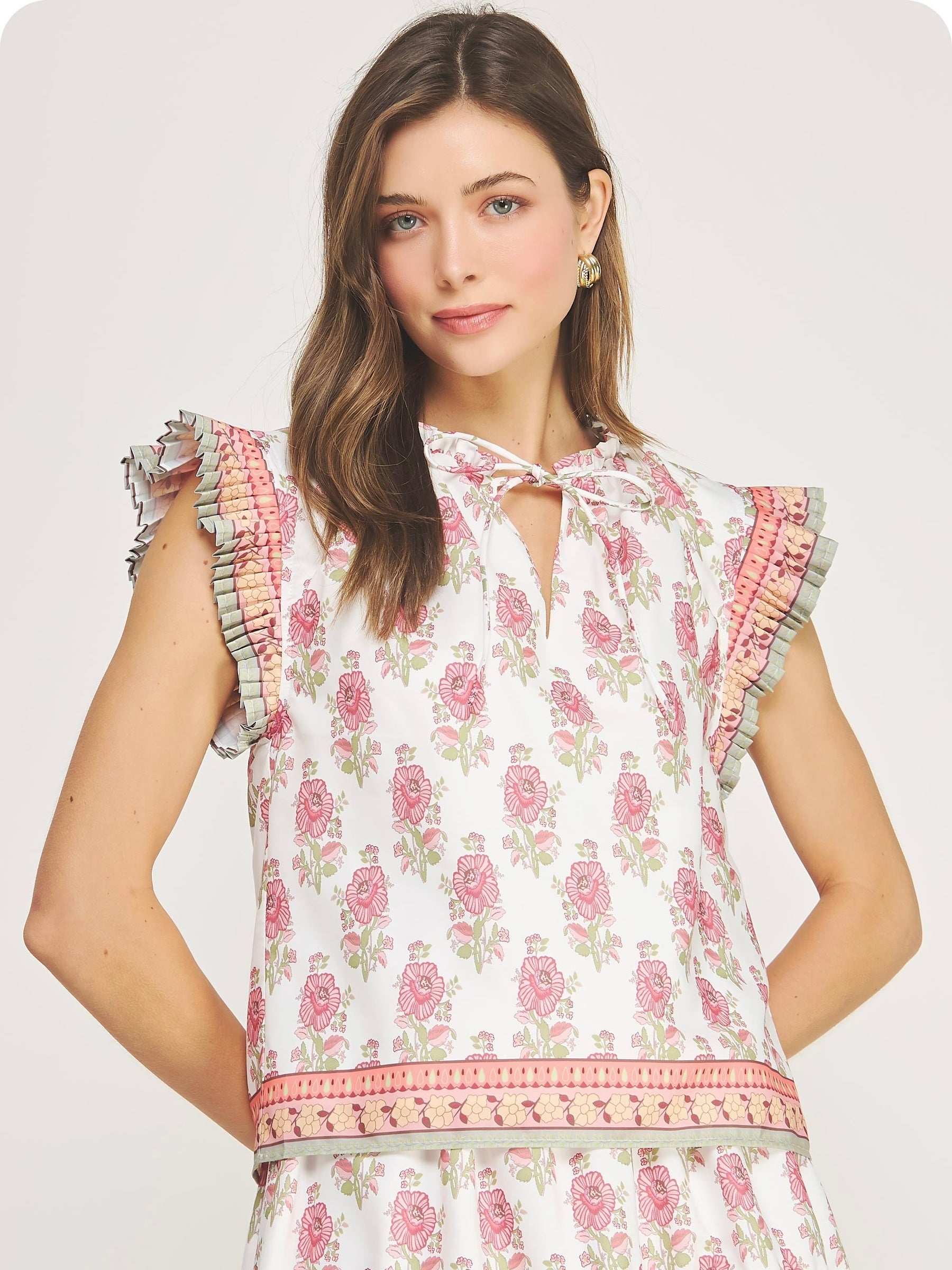 Becca Block Print Top