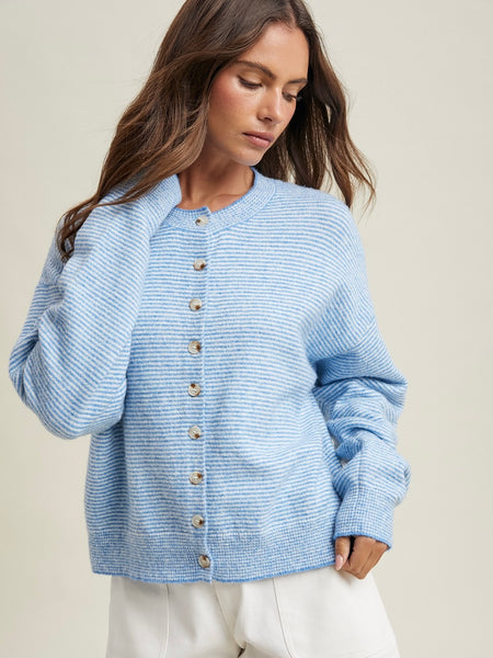 Skinny Stripe Cardigan