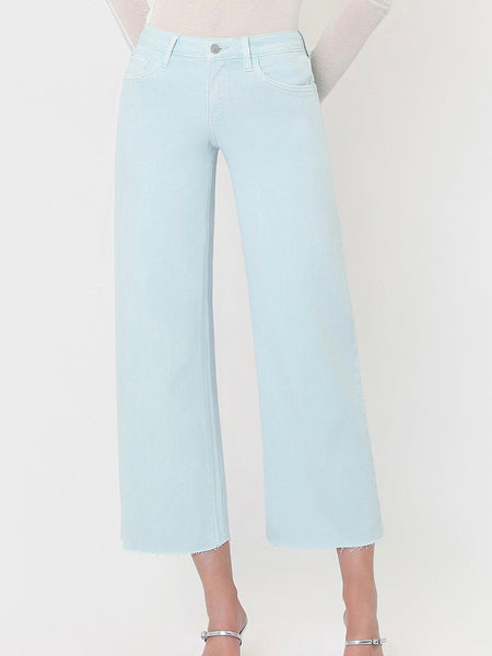 Vervet : High Rise Crop Wide Leg