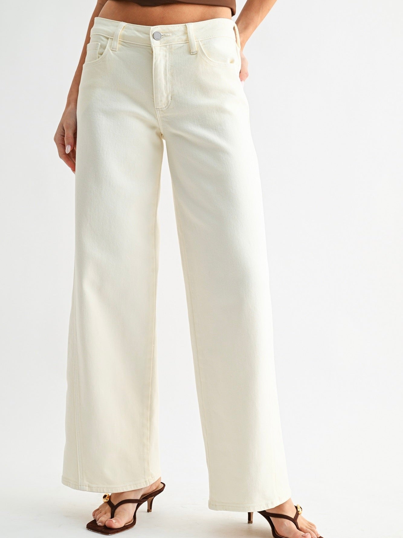 Just USA Jeans : Seamed Wide Leg Denim