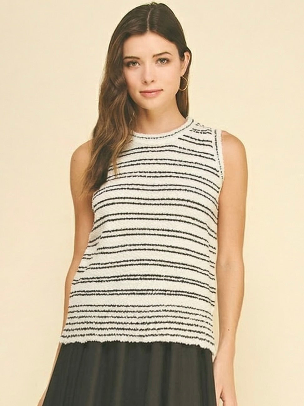 Peet Sleeveless Sweater Top