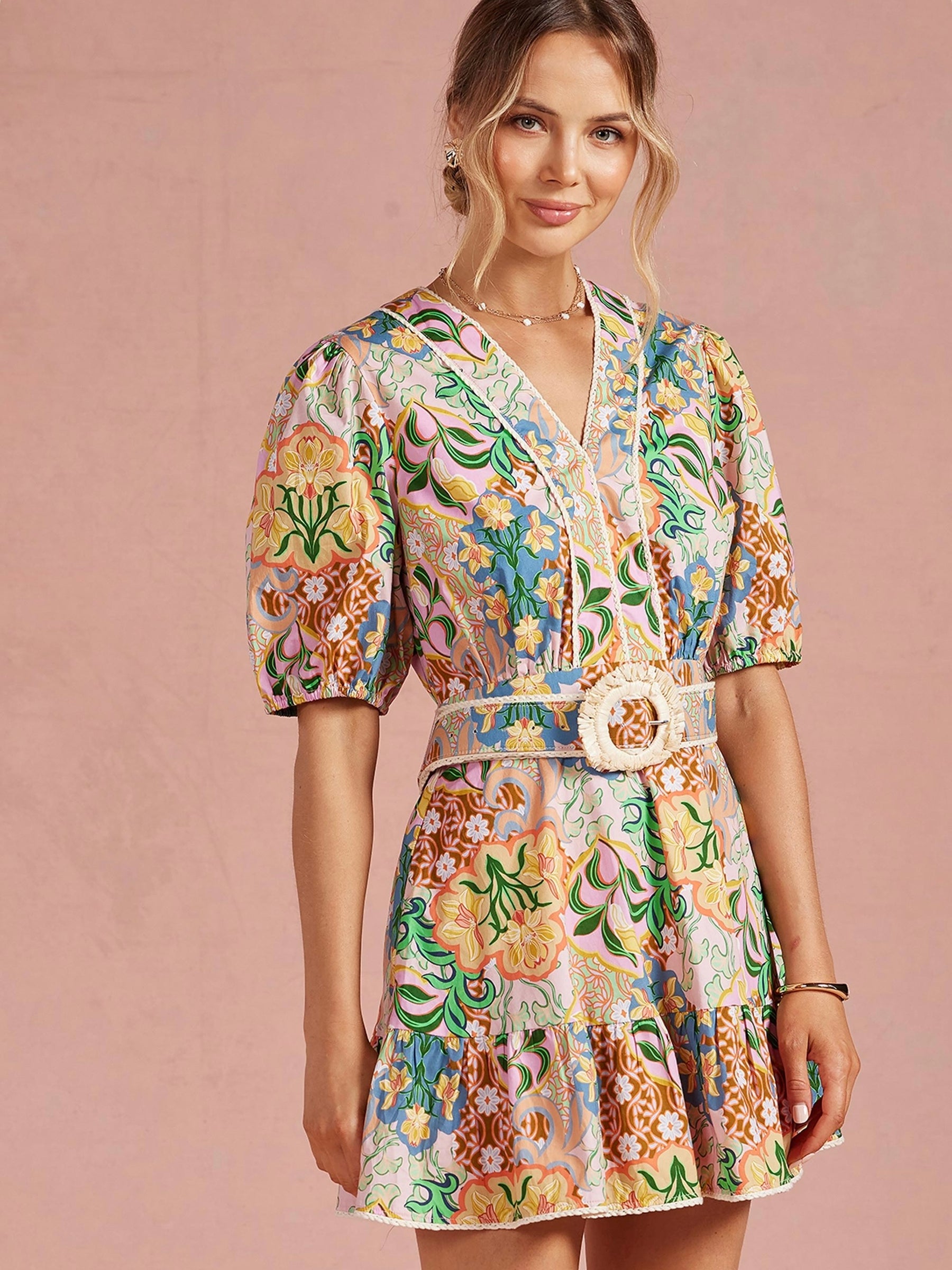 Garden Party Puff Sleeve Dress