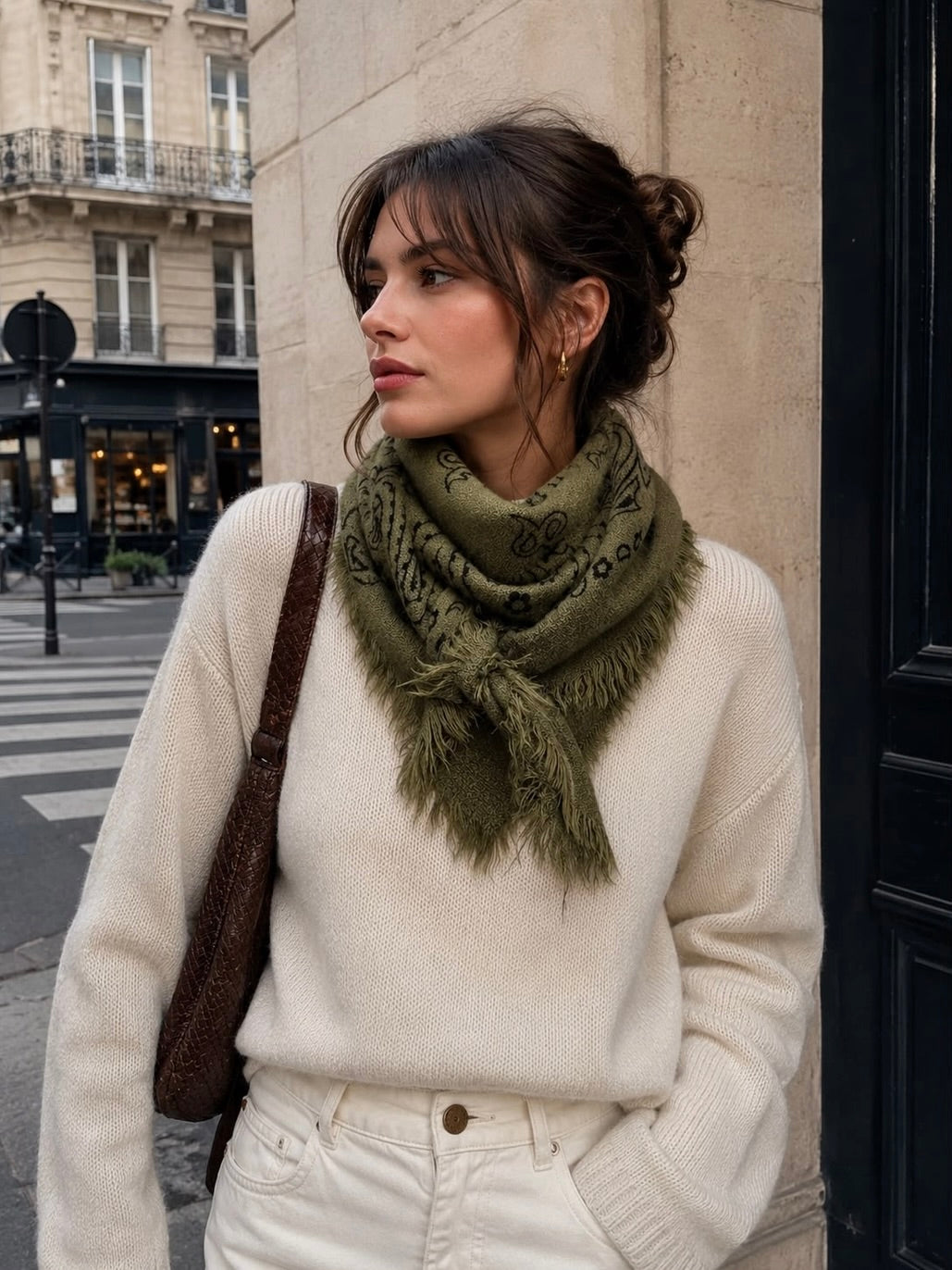 Bandana Knit Scarf