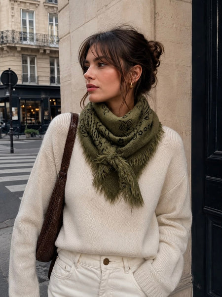 Bandana Knit Scarf