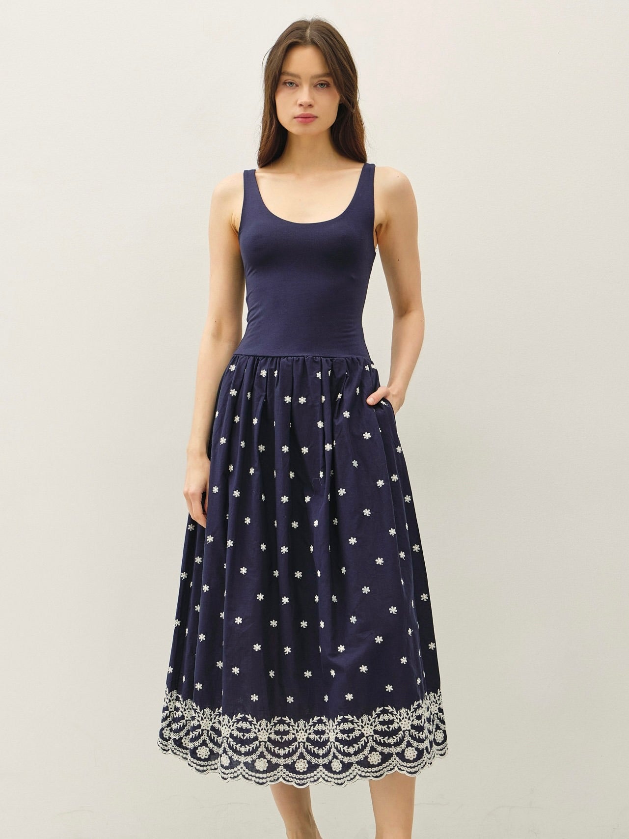 Lemont Embroidered Dress