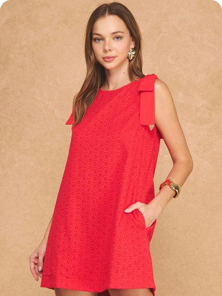Bow Shoulder Dress