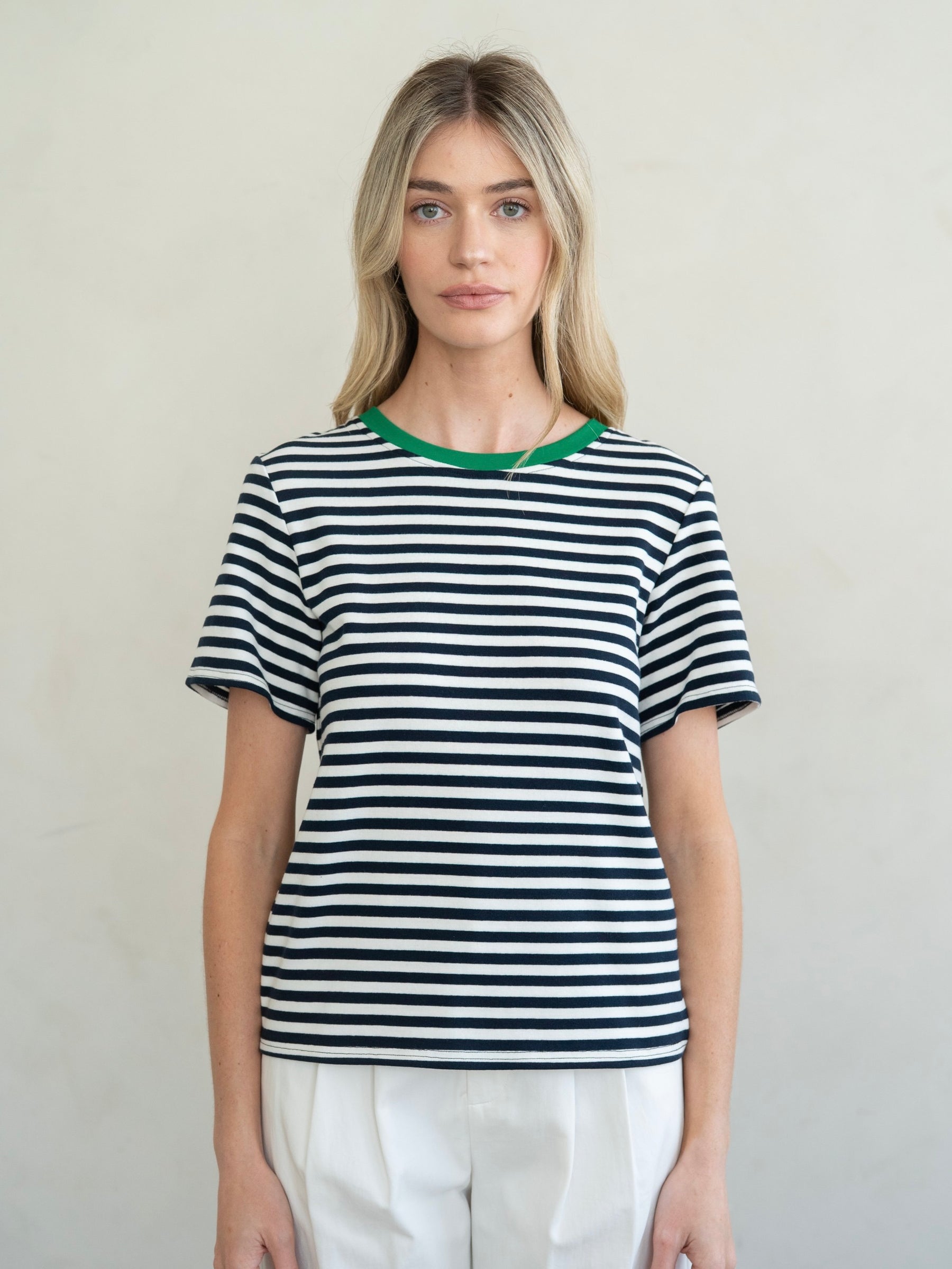 Classic Fit Casual Stripe Top
