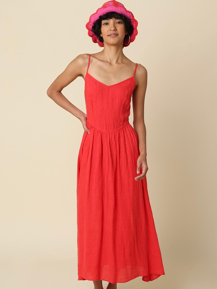 Jodi Linen Maxi Dress