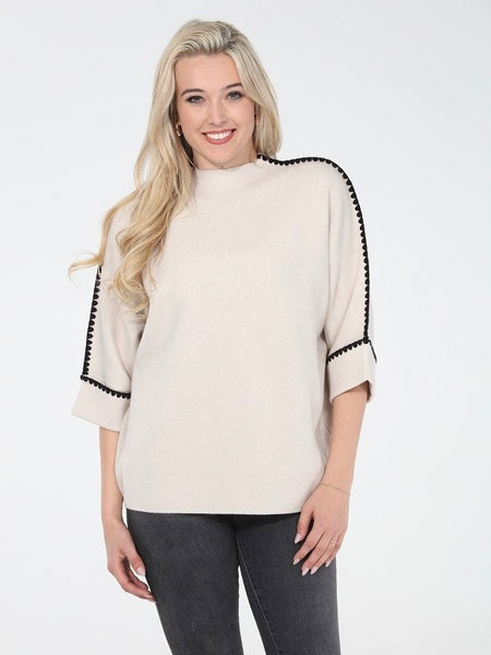 Carrie 3/4 Sleeve Sweater