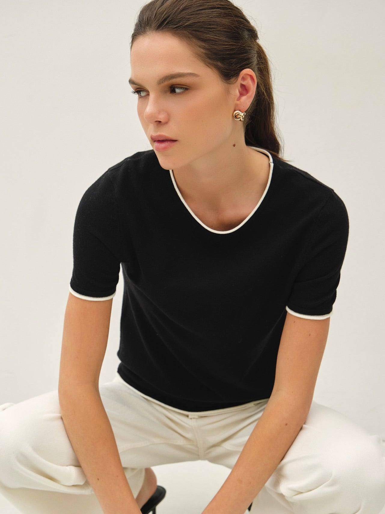 Layered Look Sweater Top