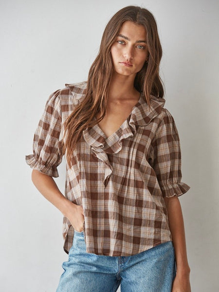 Pasadena Plaid Top