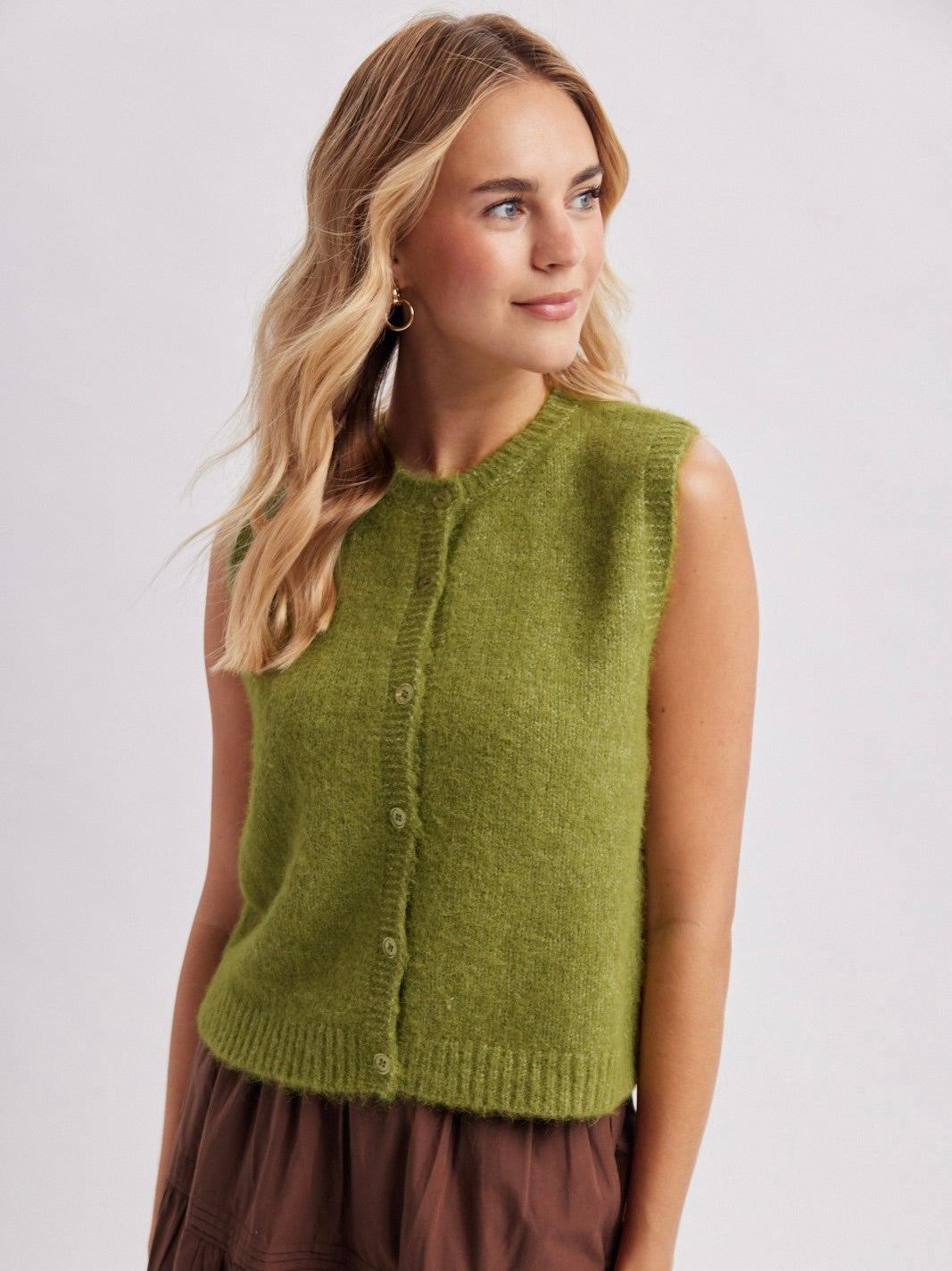 Soft & Fuzzy Sweater Vest Top