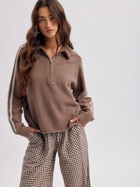 Runner Stripe Quarter Zip