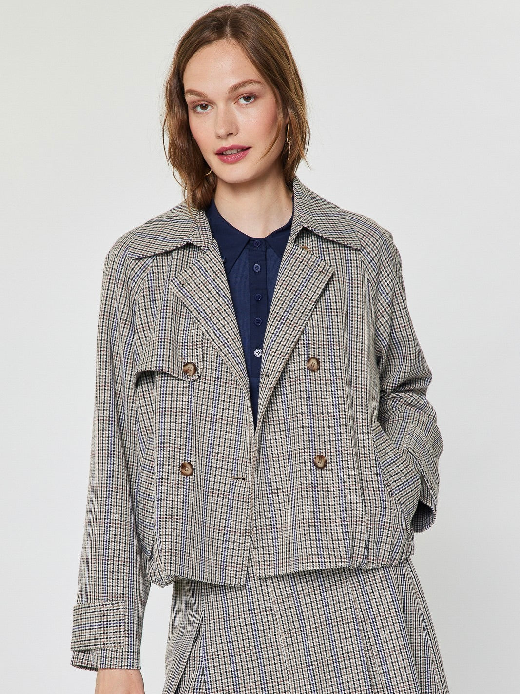 Cropped Trench Jacket