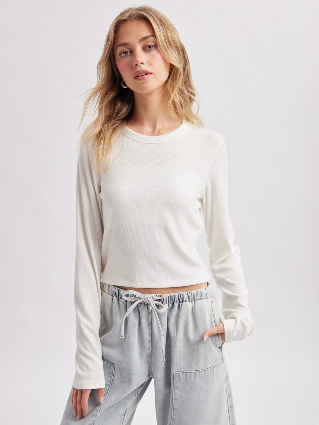 Long Sleeve Basic Knit Top