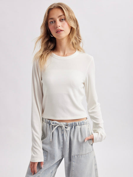 Long Sleeve Basic Knit Top