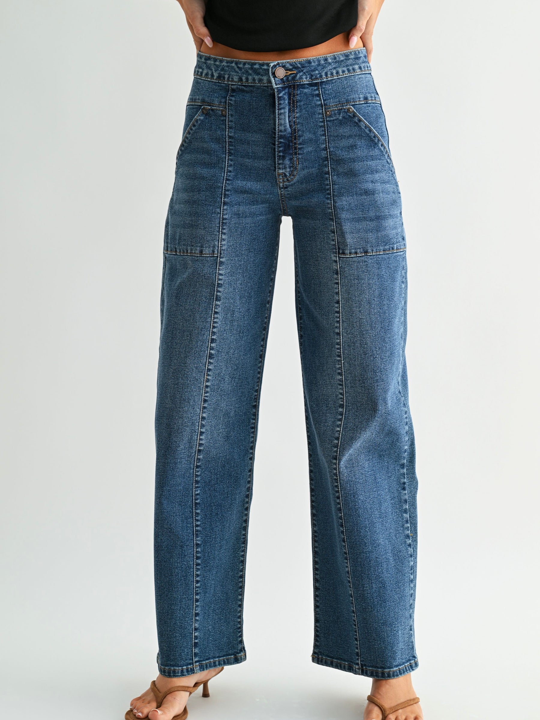 Just Black Denim Pork Chop Pocket Jean
