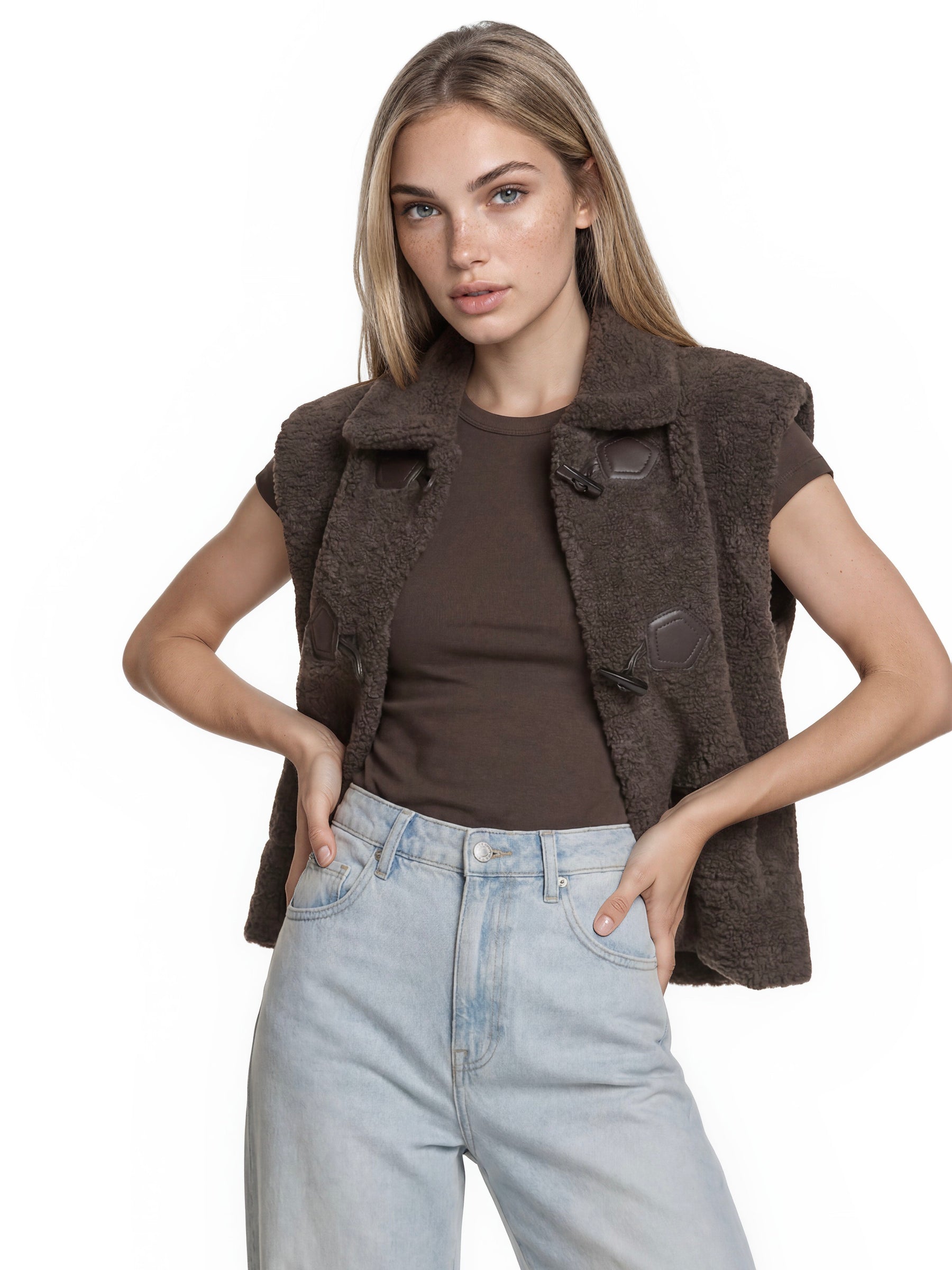 Faux Fur Cropped Vest