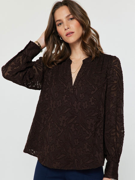 Faith Floral Jacquard Top