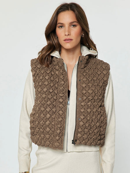 Quilted Cropped Vest