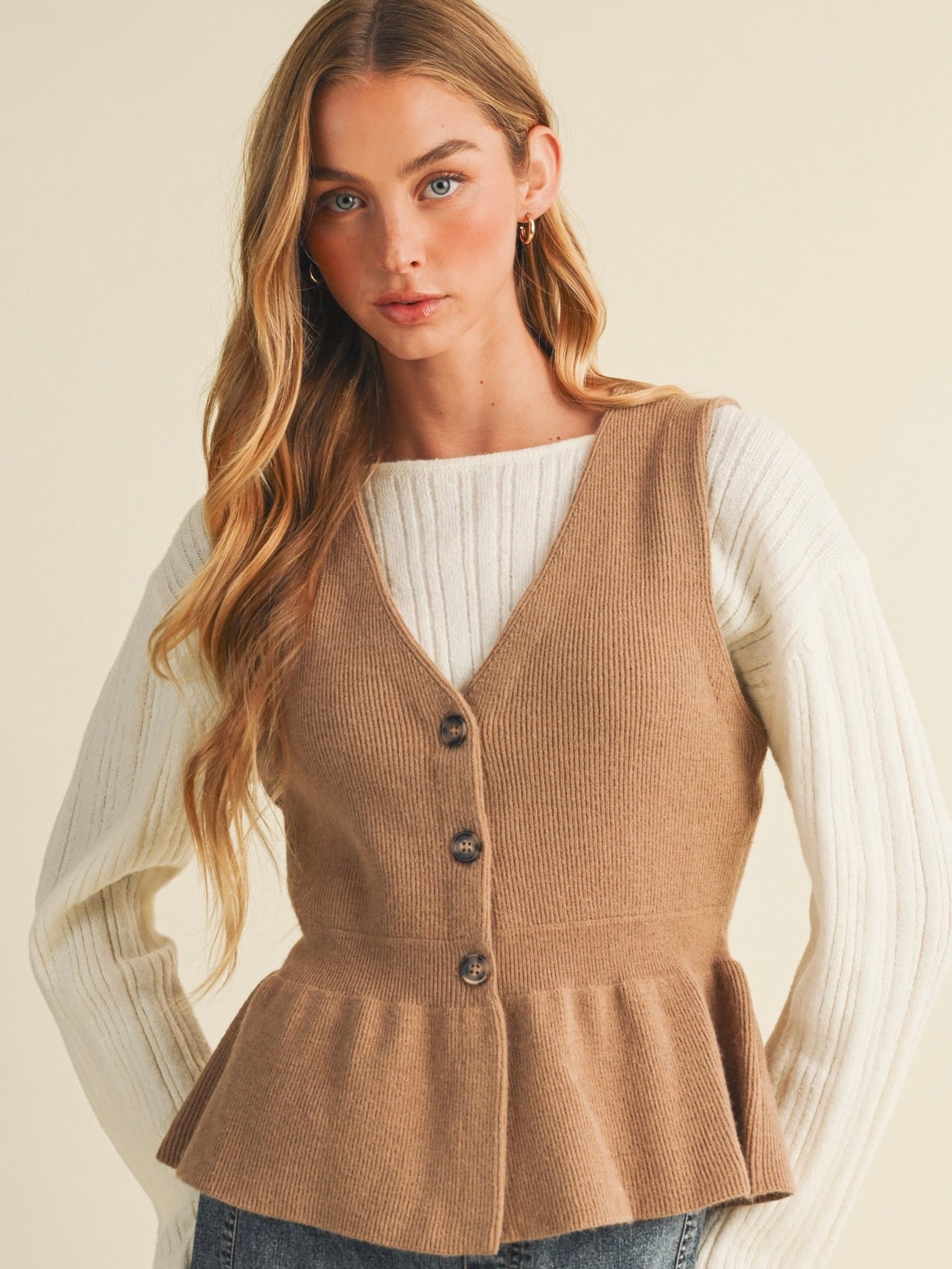 Patience Peplum Knit Top