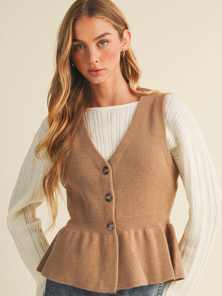 Patience Peplum Knit Top