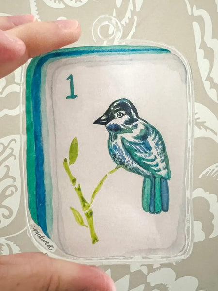Bird Bam Mahjong Tile Ornament