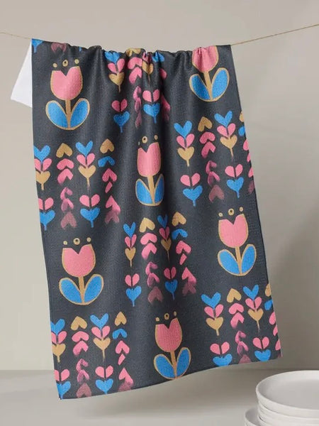 Geometry : Tulip Patch Tea Towel