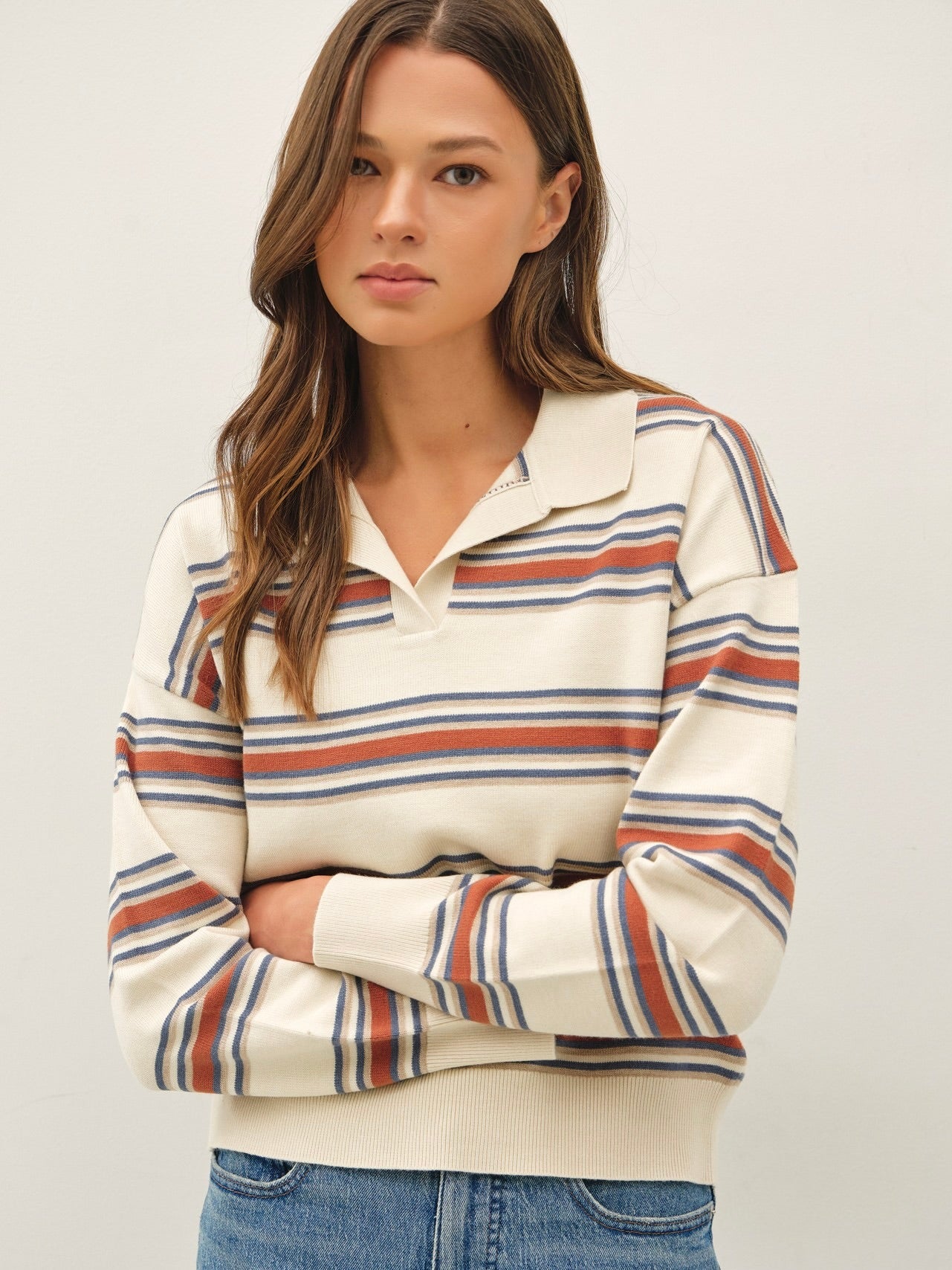 Polo Triple Striped Sweater