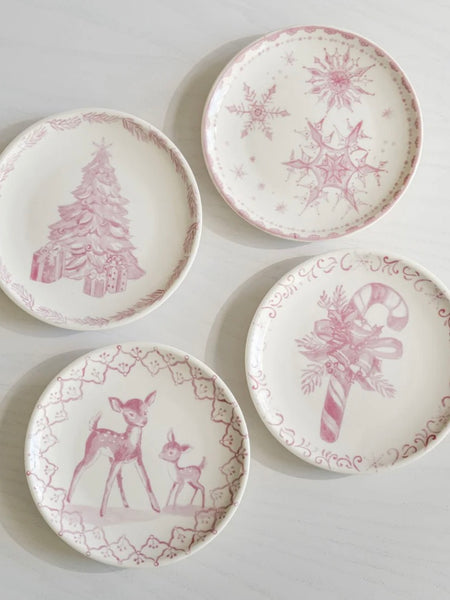 5" Holiday Stoneware Plate