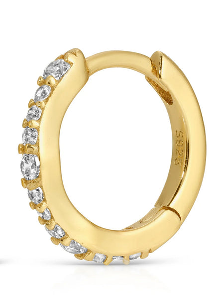 {Joy Dravecky} Mini Pave Ripple Hoop