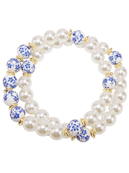 Chinoiserie Pearl Bracelet