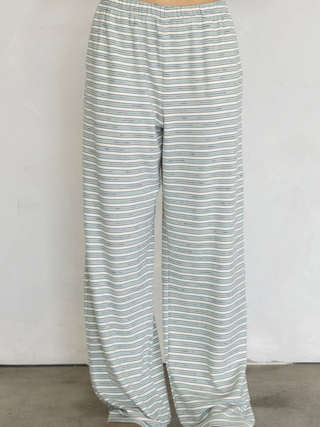 Brushed Knit Stripe Pants