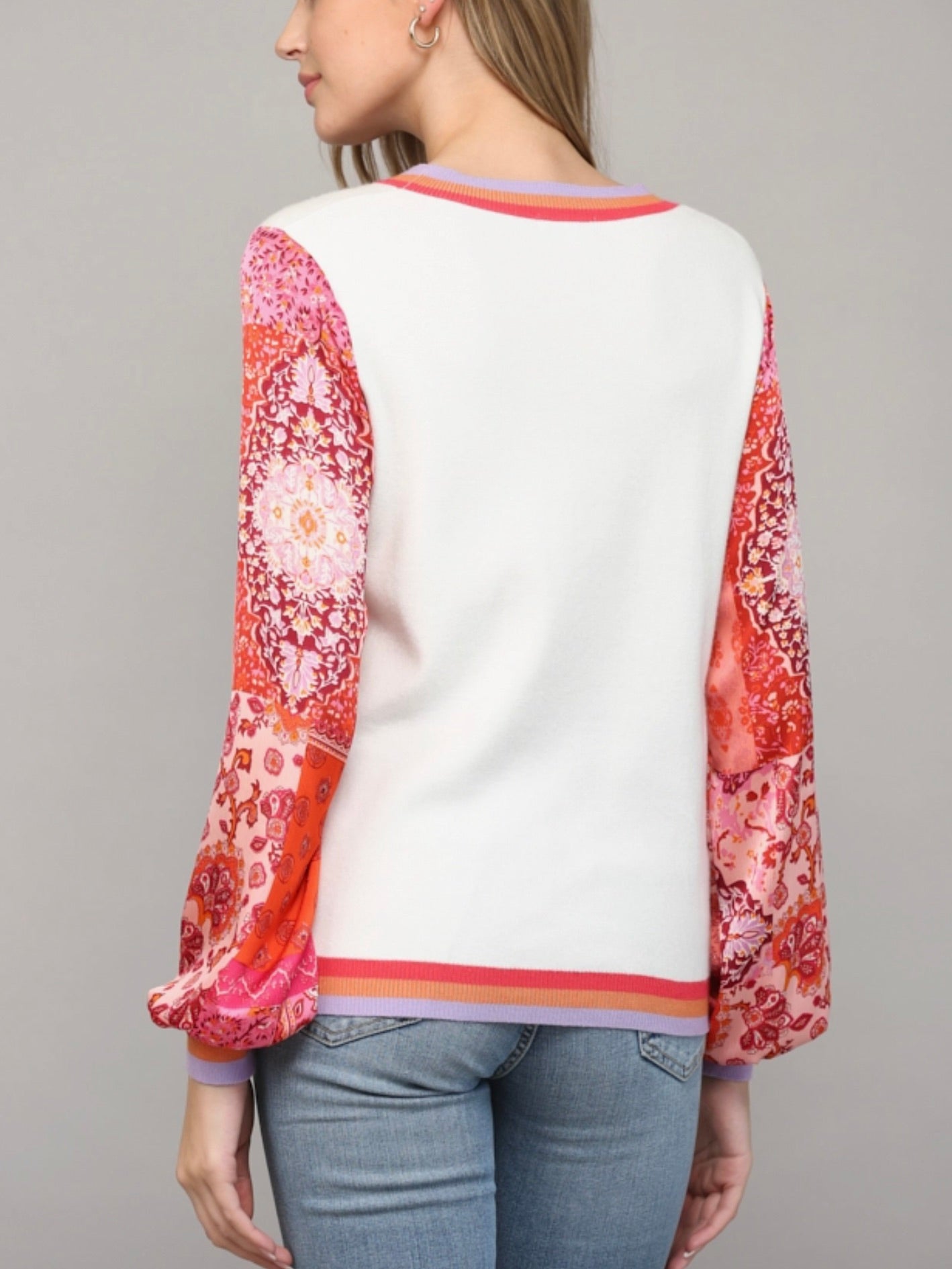 Stacey Floral  Print Sweater