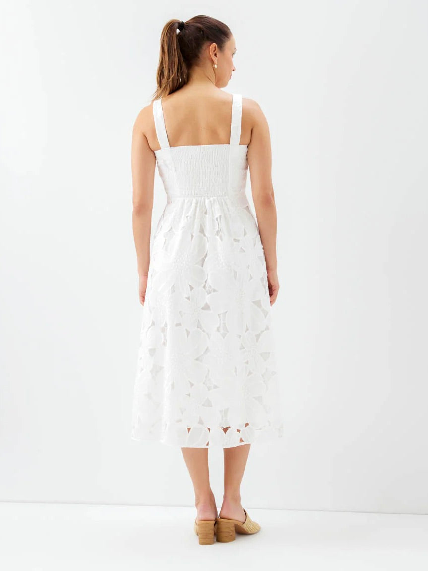 Karen Kane Embroidered Cut Out Sundress