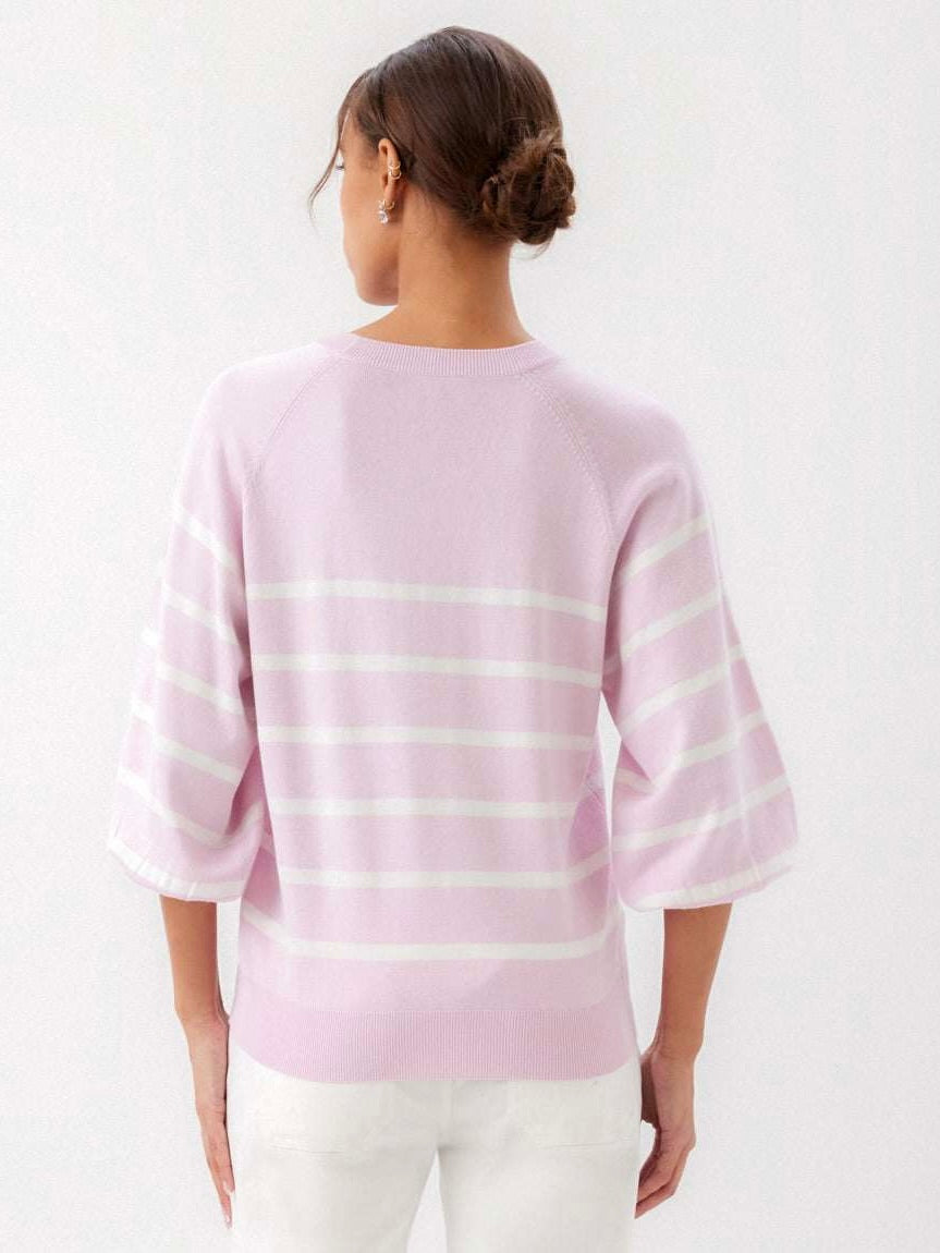 Karen Kane Stripe Raglan Sweater