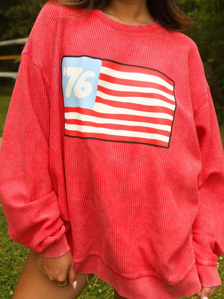 76 Flag Corded Sweatshirt