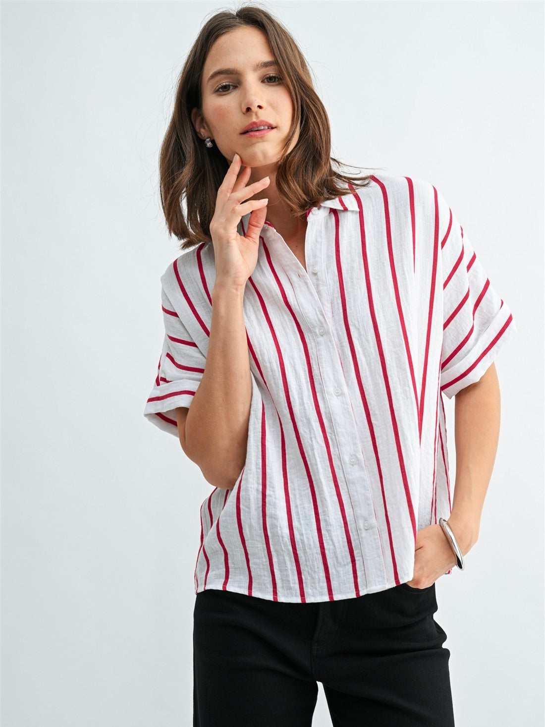 Chappy Button Down Top