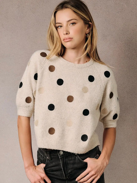 Madeline Polka Dot Sweater