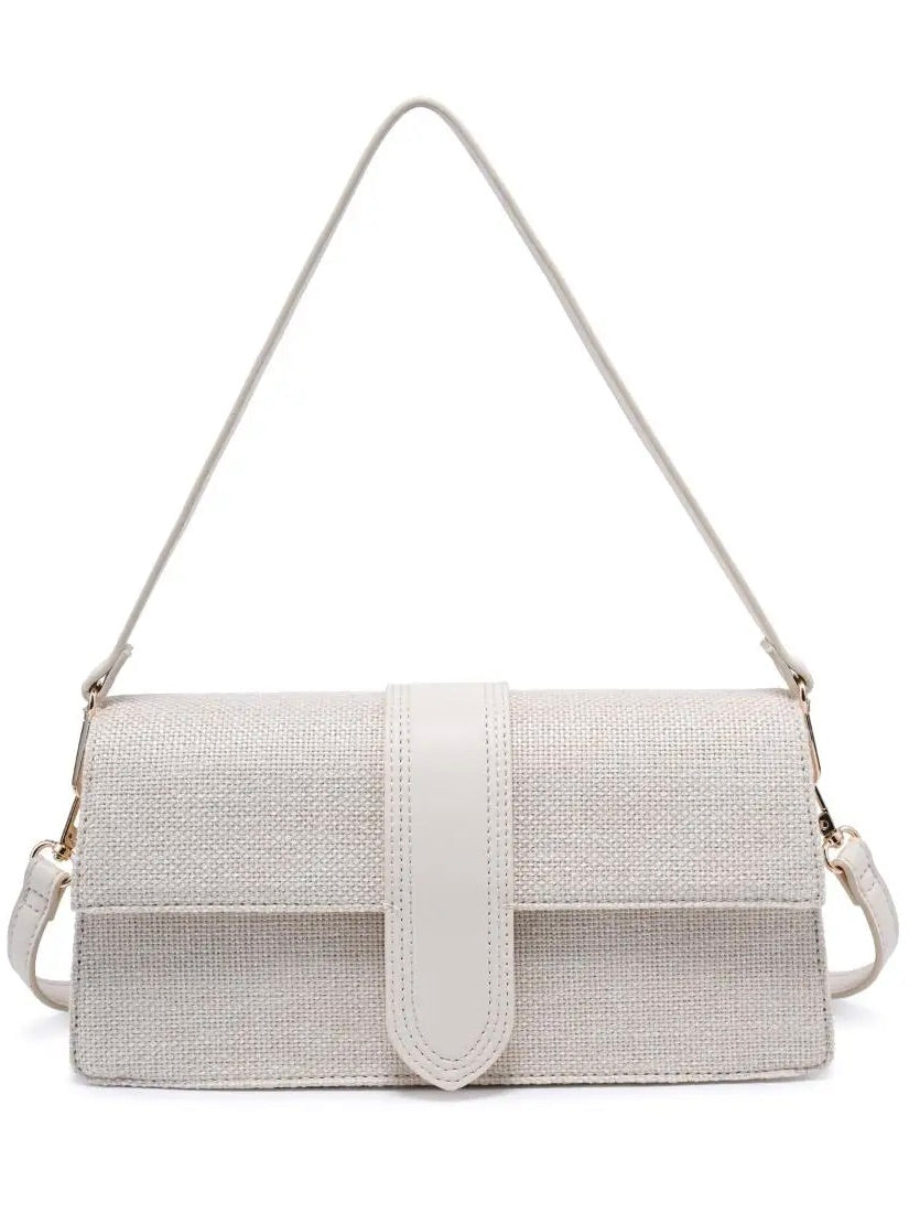 Violet Straw Purse
