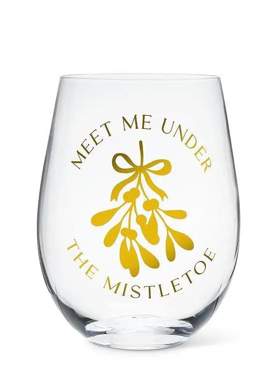 Mistletoe Stemless Wine