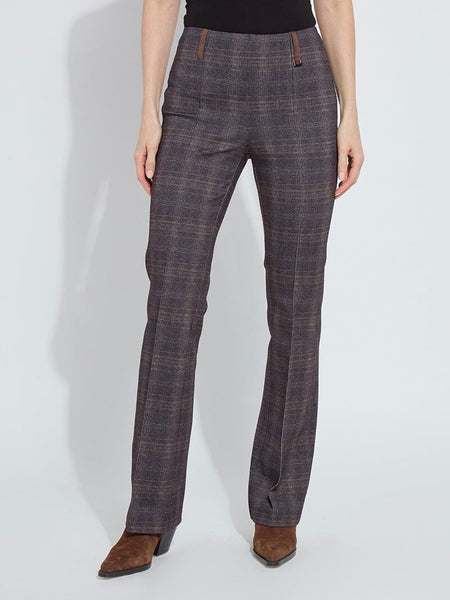 {Lyssè} Patterned Pintuck Ponte Baby Boot Pant