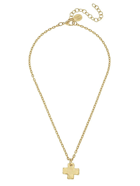 {Susan Shaw} Delicate Gold Cross Necklace