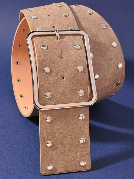 Wide Studded Belt