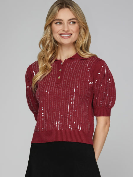 Lynn Sequin Sweater