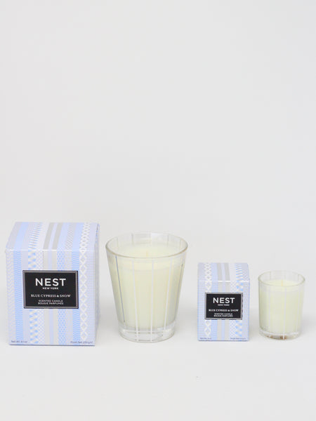 Nest Blue Cypress & Snow Candle