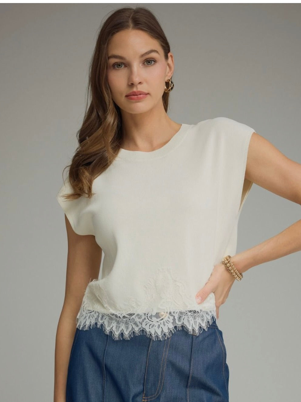 Lace Trim Top