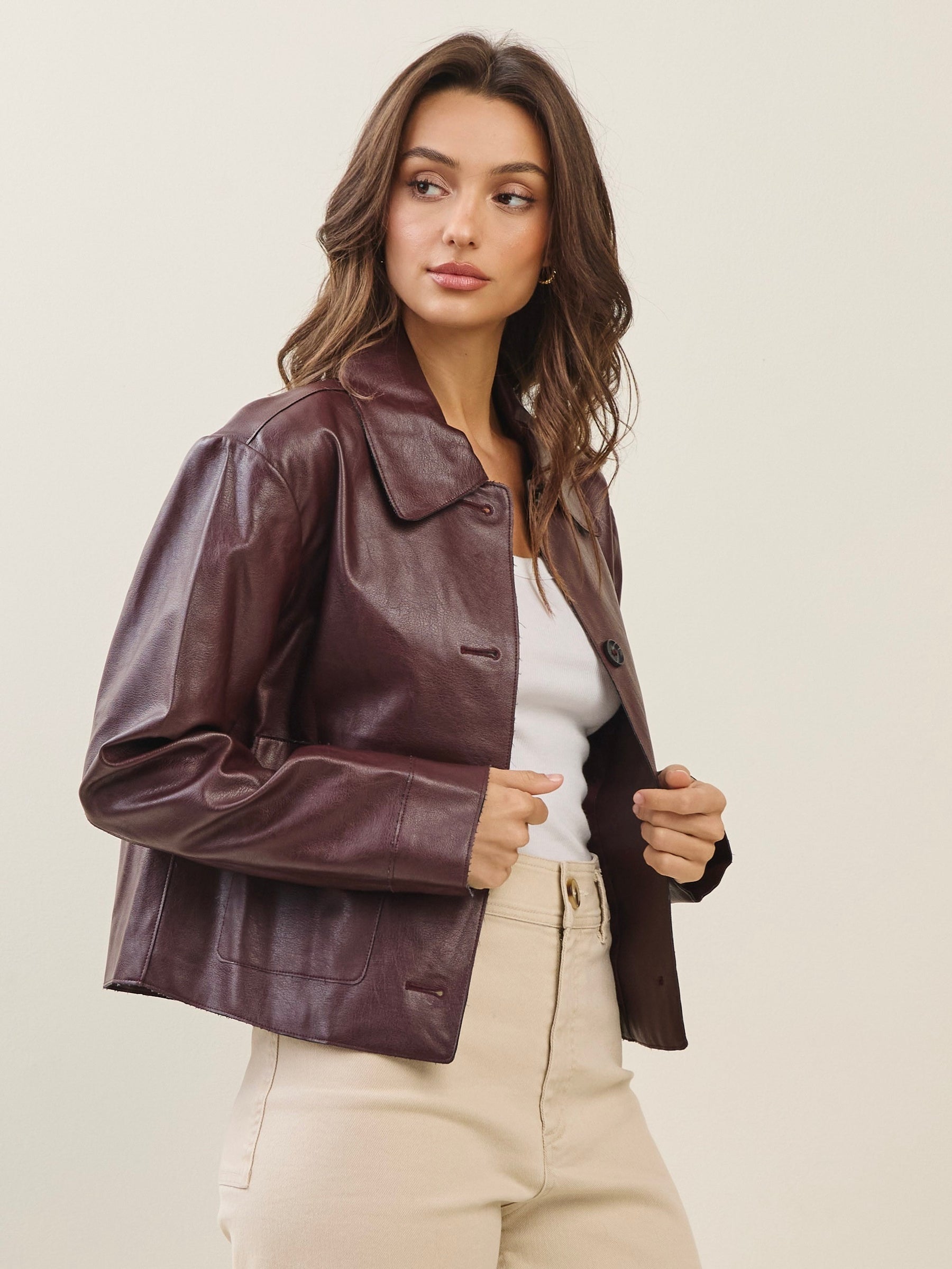 Vegan Leather Jacket