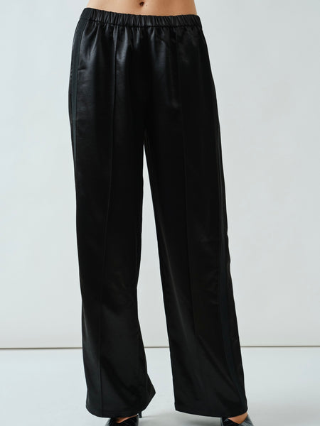 Textured Heavyweight Satin Pants
